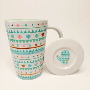 David's Tea The Perfect Tea Mug Christmas Ornaments Mittens Retired With Lid